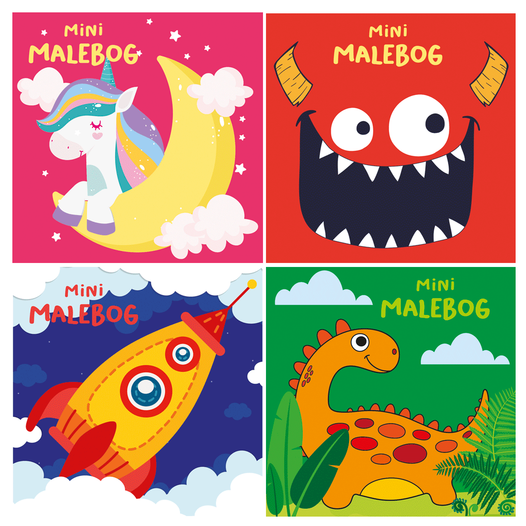 Snipp Snapp Snute mini fargeleggingsbok - assorterte varianter