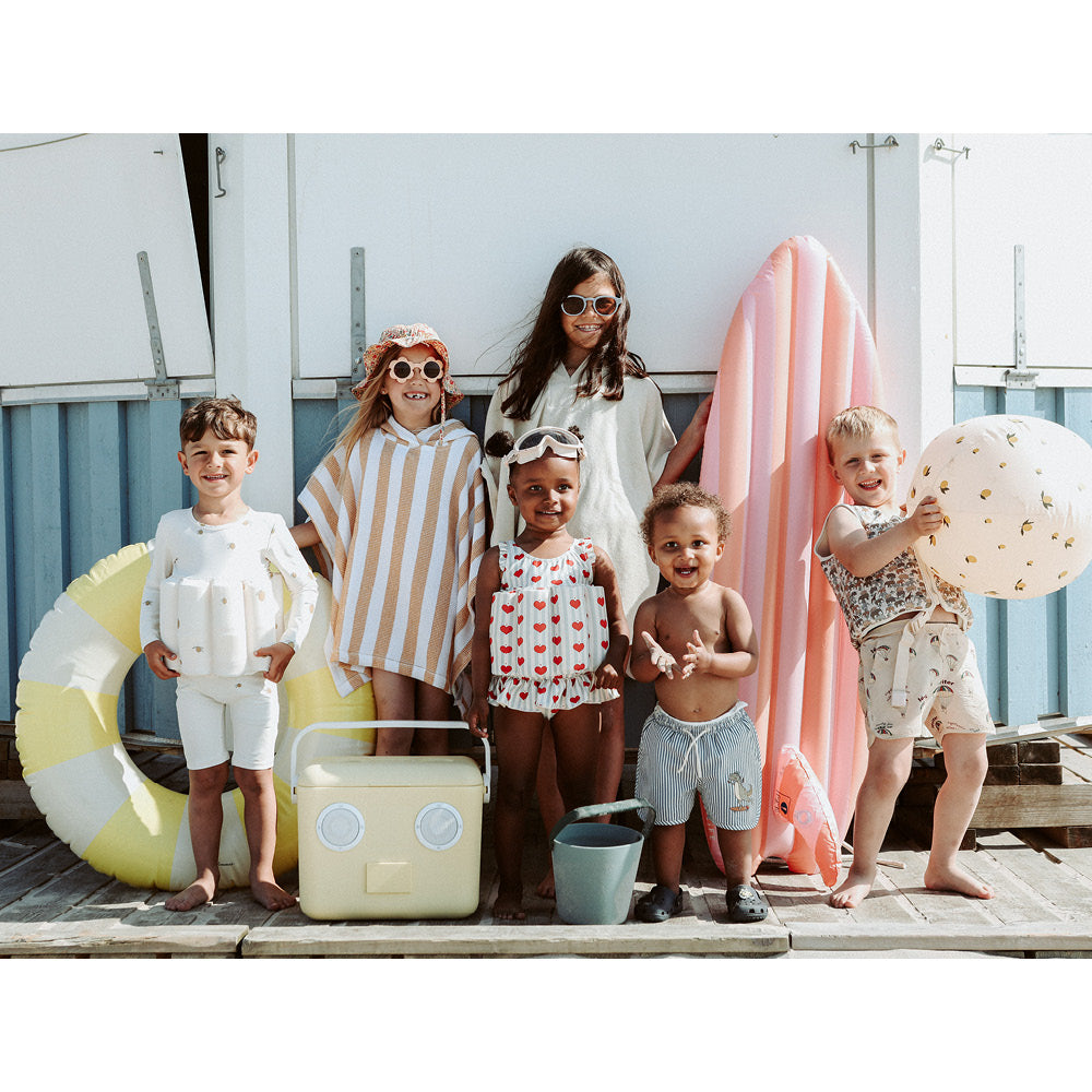 Konges Sløjd badedrakt m avtakbare flyteblokker, Amour blue stripe - str. 9 mdr. - 4 år