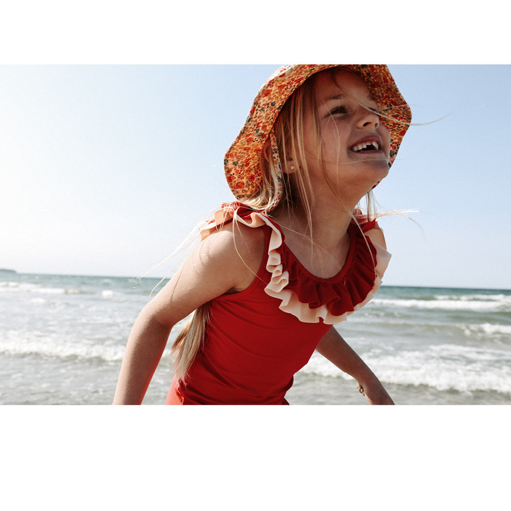 Konges Sløjd UV badedrakt, Cerise Barbados cherry - str. 92-134 cm