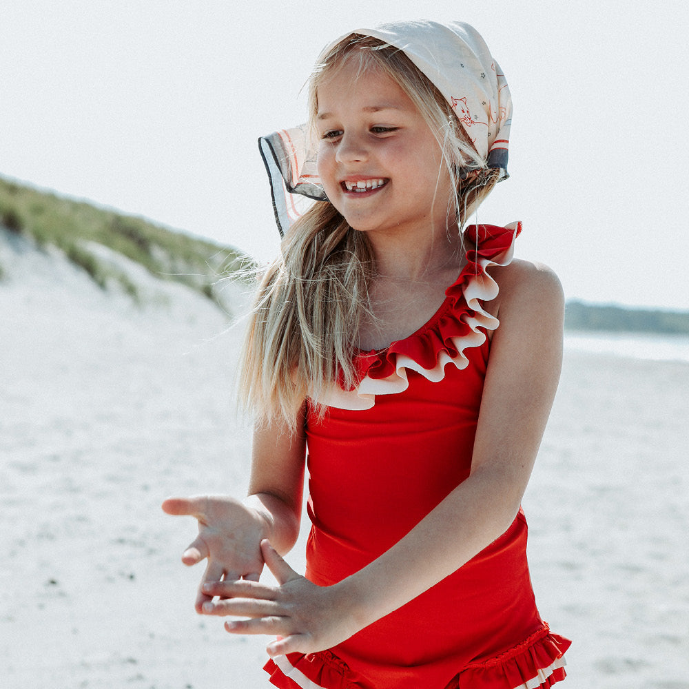 Konges Sløjd UV badedrakt, Cerise Barbados cherry - str. 92-134 cm