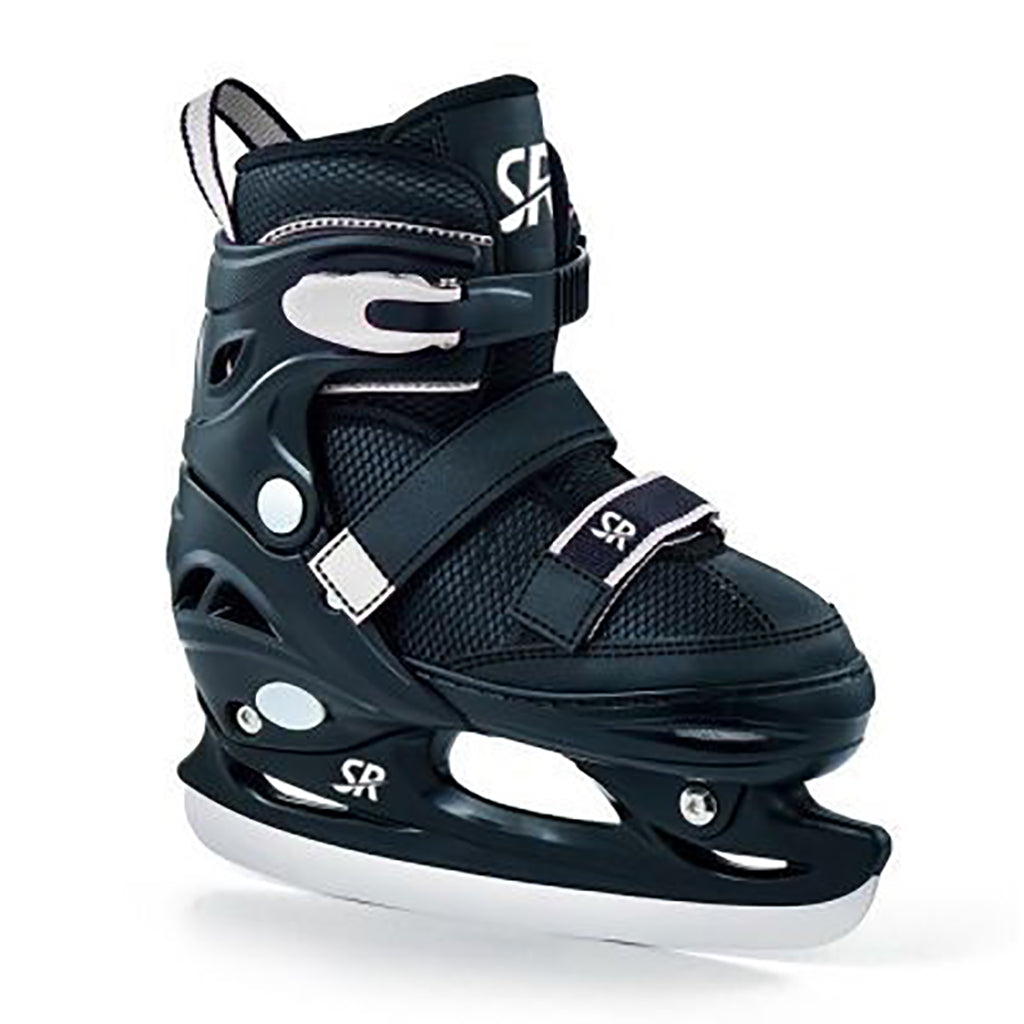 Supreme Barneskøyte, justerbar, sort/hvit - Str. 27-42