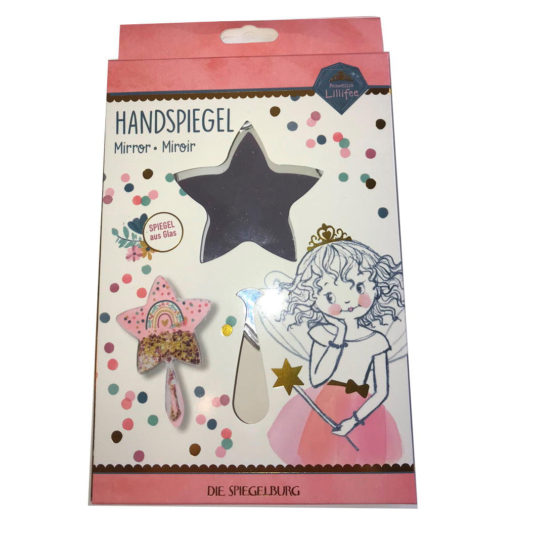 Prinsesse Lillefe Håndspeil m. stjerneglitter i håndtaget