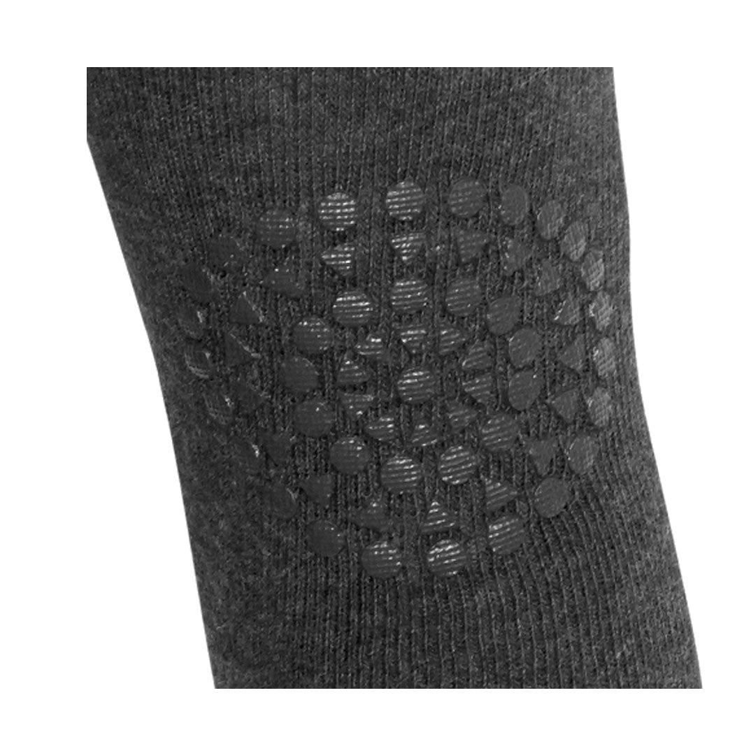 GoBabyGo kravlestrømpebukse m. gummiprikker, dark grey melange