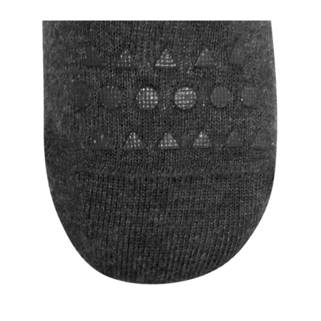 GoBabyGo kravlestrømpebukse m. gummiprikker, dark grey melange