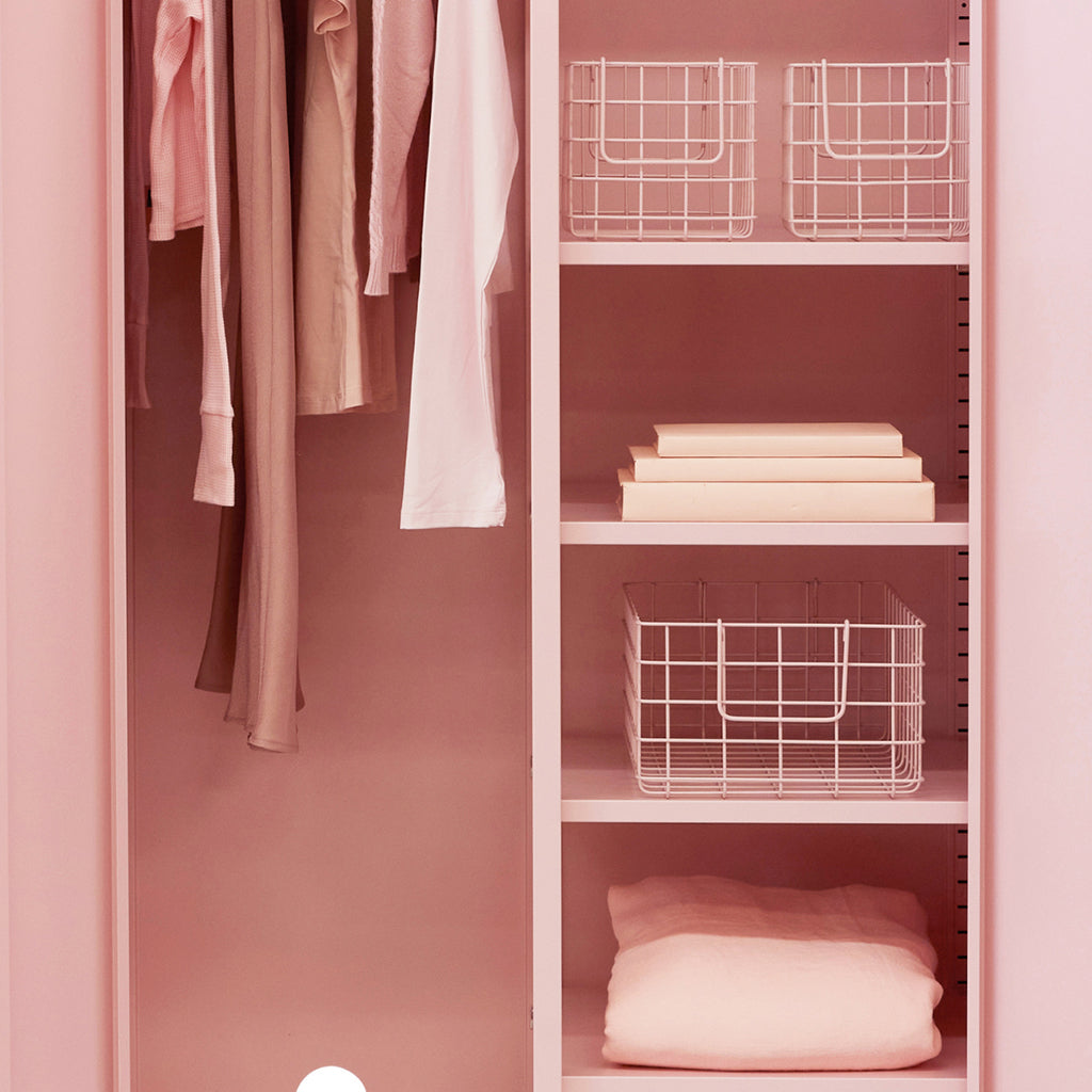 Mustard Made Baskets, sett med 3 trådkurver - Blush