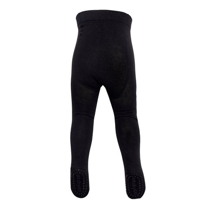 GoBabyGo krabbestrømpebukse m. gummiprikker, black