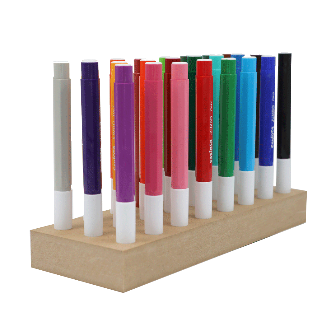 Tusjer UTEN trekloss, 24 farger