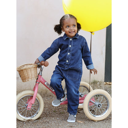 Trybike trehjult løpesykkel, vintage pink m. retro look