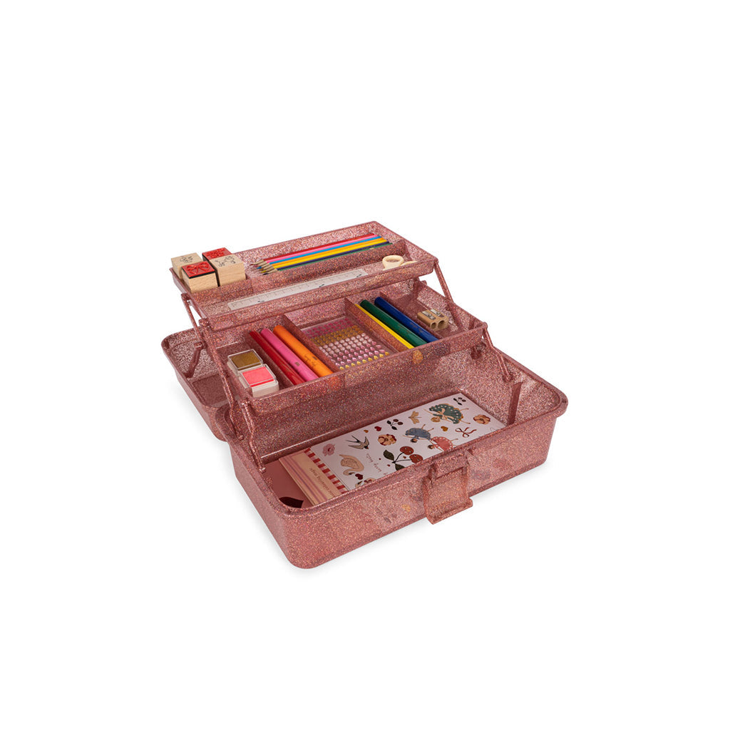 Konges Sløjd Kreakasse med innhold, Glitter rose