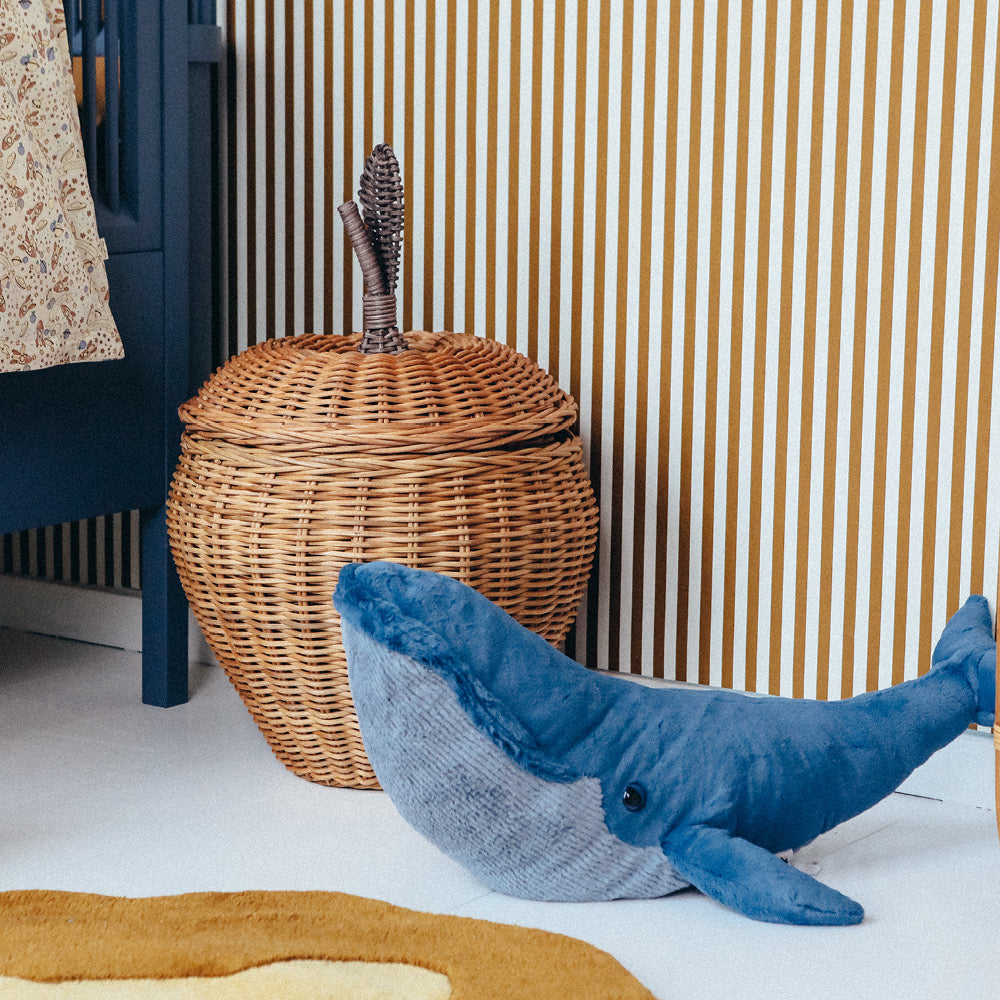 ferm Living Apple Storage, flettet kurv i rattan