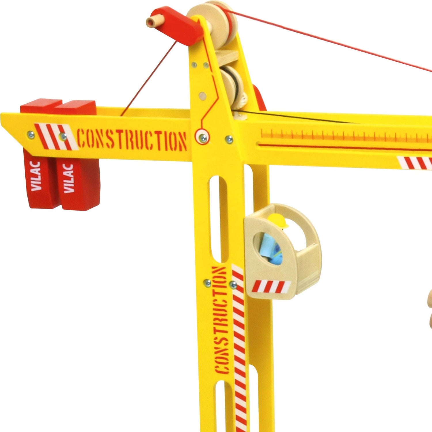 Vilac kran i tre, stor - Grande Grue Crane