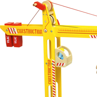 Vilac kran i tre, stor - Grande Grue Crane