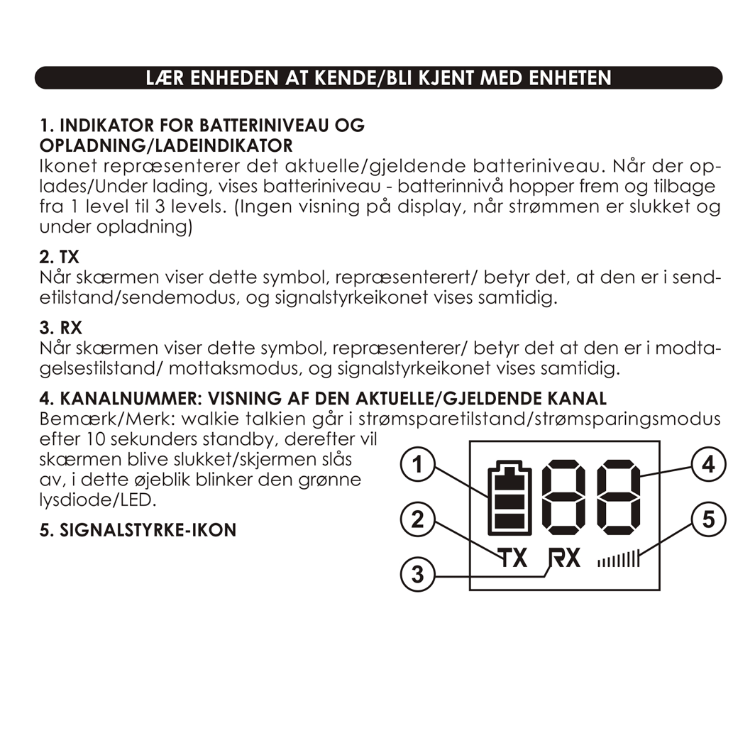 Kidywolf walkie talkie til barn, Kidytalk - Blå/Rød