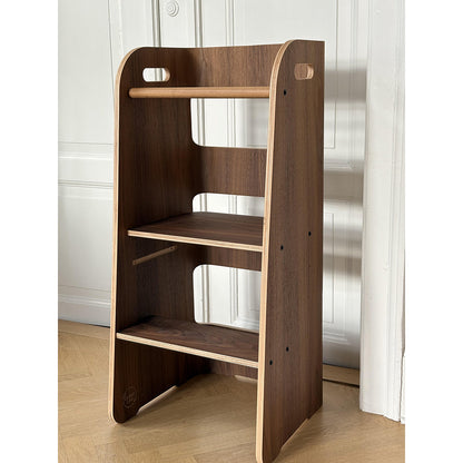 Curve-Lab, Læringstårn, Birk med overflate av valnøttre