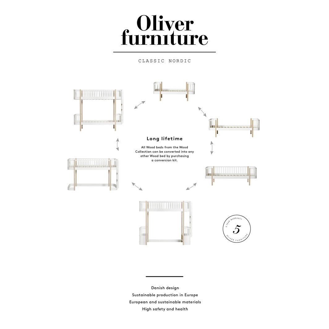Oliver Furniture, Wood sofaseng - eg ombygningsmuligheder