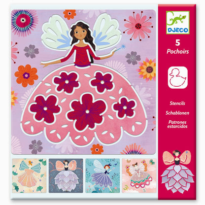 Djeco Tegneskabeloner, feer