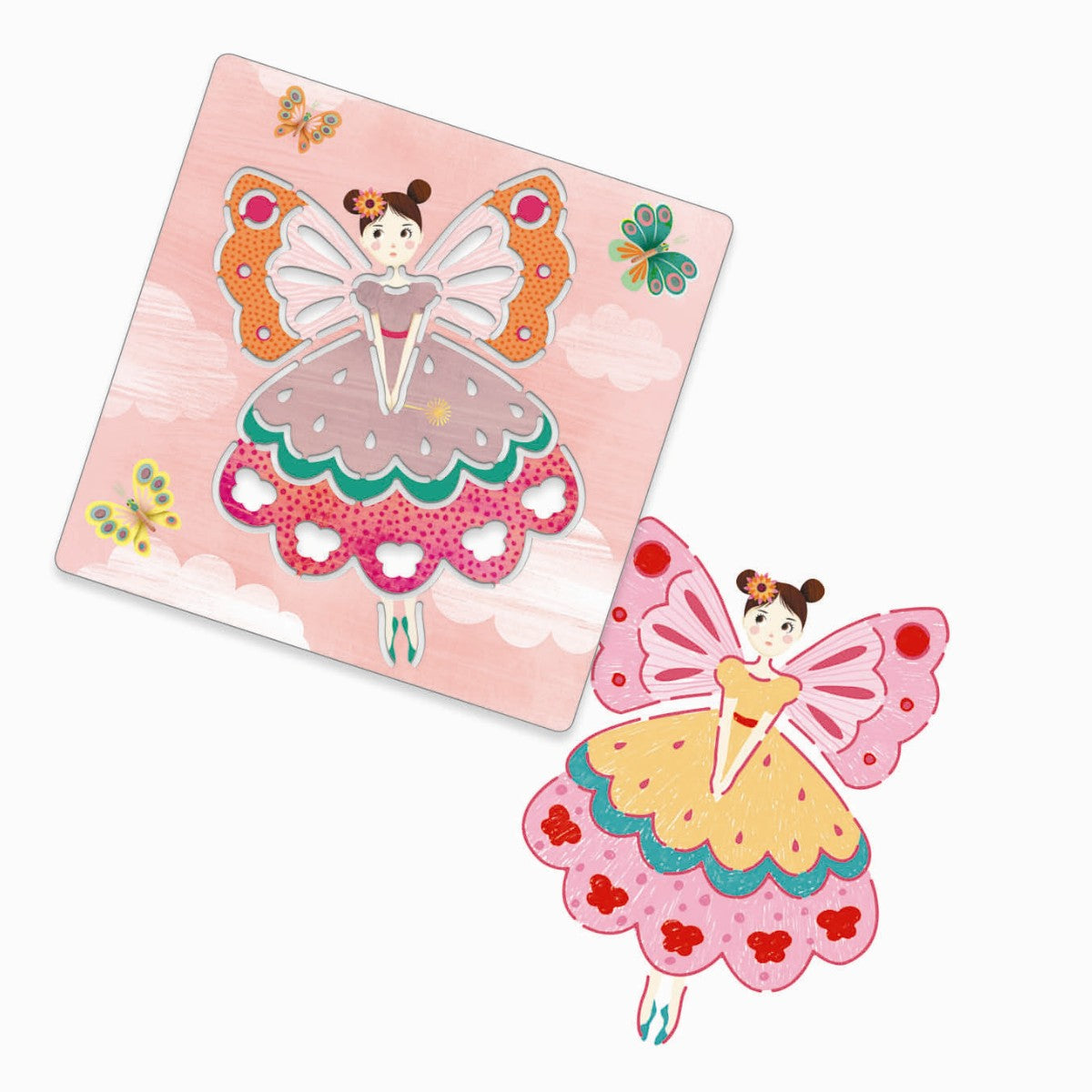 Djeco Tegneskabeloner, feer