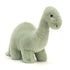 Jellycat bamse, Fossilly Brotosaurus - 39 cm