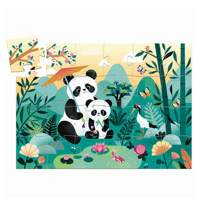 Djeco silhuettpuslespill, Leo panda - 24 brikker