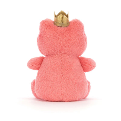 Jellycat bamse, Pink frosk med krone - 12 cm