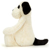Jellycat bamse, Bashful hund, krem/svart, virkelig stor - 67 cm.