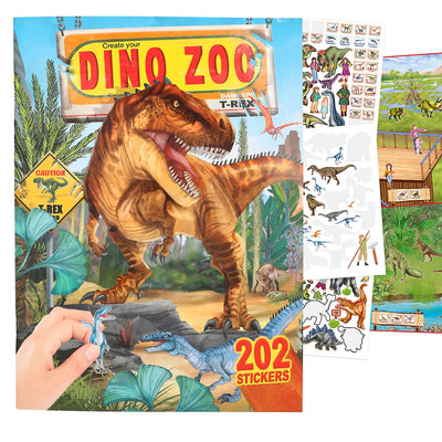 Dino World Zoo Aktivitetsbok m. klistermerker