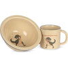 Konges Sløjd Drikkekopp og skål i keramikk, Dansosaurus