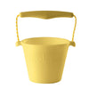 Scrunch-bucket, myk foldbar sandbøtte - icecream yellow