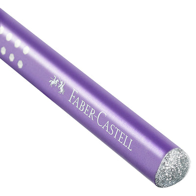 Faber-Castell, Jumbo Grip blyant - Lilla m. glitter