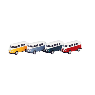 Bil i metall, VW mini-buss 1:60 - ass. farger