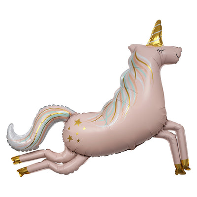 Meri Meri ballongsett, Unicorn, rosa enhjørning  - 150 cm