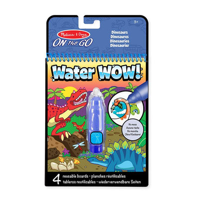 Water-wow, mal m. vann, gjenbrukbare motiver - dinosaur