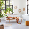 Oliver Furniture, Wood Lounger, 120 x 200 cm - hvit/eik