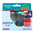 Sistema Mini Snackbøtter to go, Knick Knack 62ml - 4-pk