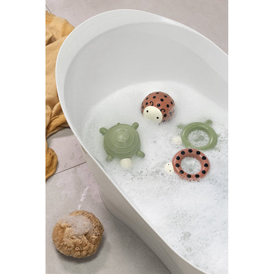 Sebra badeleketøy, badebold som skildpadde - Naturgummi-latex