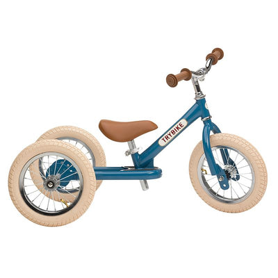 Trybike trehjult løpesykkel, vintage blue m. retro look