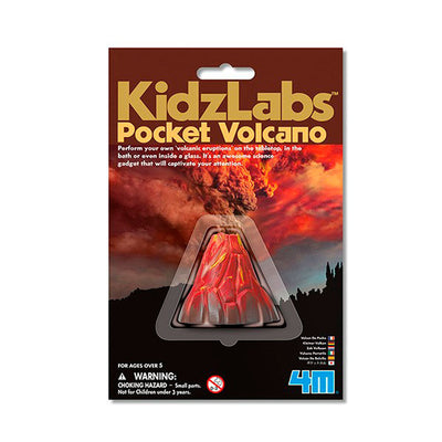 4M KidzLabs, eksperiment sæt - Pocket volcano, lav dit eget vulkanudbrud, forener læring og leg