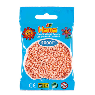 Hama Mini perler i pose, Lys fersken - 2000 stk