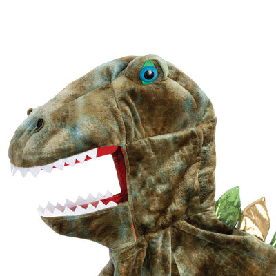Great Pretenders dyrekostyme, dinosaurkappe, T-Rex - str. 4-6 år