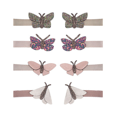 Mimi & Lula, 8 hårclips - Mini Rainforest Butterfly Dinos & Butterflies