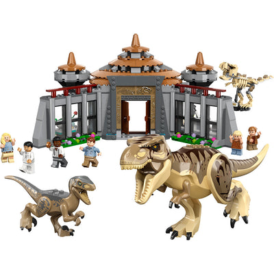 LEGO® Jurassic World, Besøgscenter: T. rex- og raptor-angriper