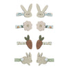 Mimi & Lula, 8 hårclips - Mini Bunny & Flower Easter