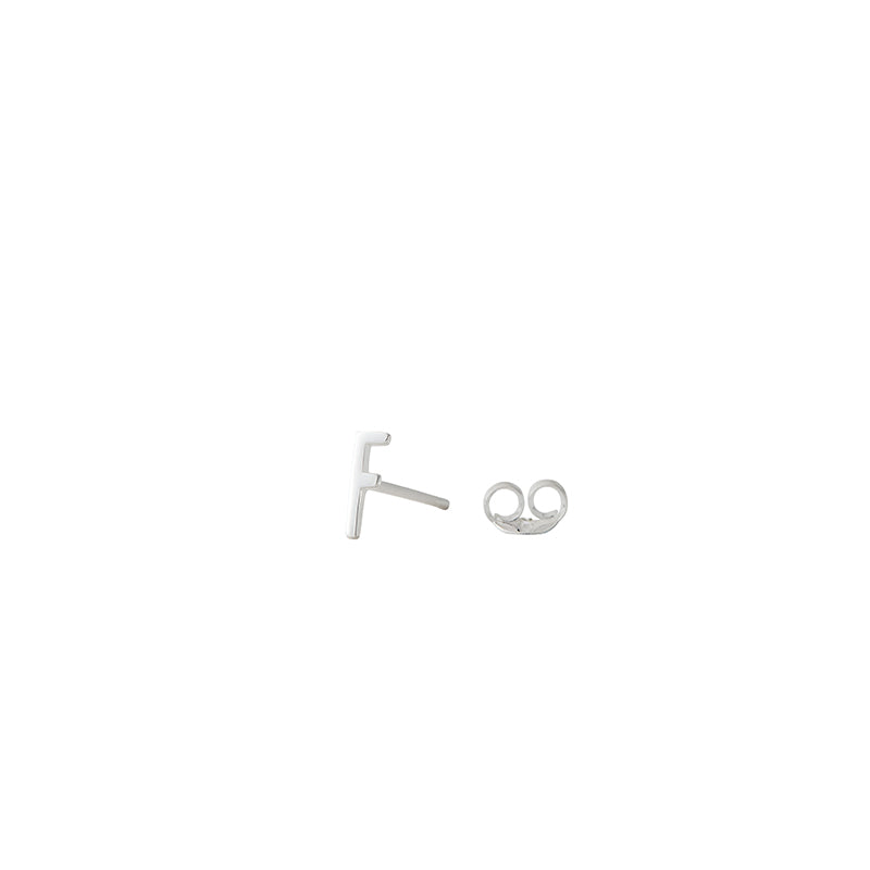 Design Letters Ørering, øredobber m. Arne Jacobsen bokstav - Sølv A-Z