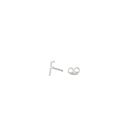 Design Letters Ørering, øredobber m. Arne Jacobsen bokstav - Sølv A-Z