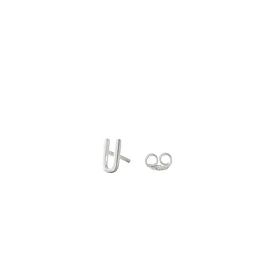 Design Letters Ørering, øredobber m. Arne Jacobsen bokstav - Sølv A-Z