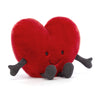 Jellycat bamse, Fun Amuseable hjerte, rød lille - 12 cm