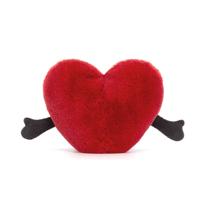 Jellycat bamse, Fun Amuseable hjerte, rød stor - 19 cm