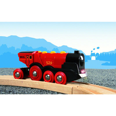 Brio Rødt lokomotiv, batteridrevet