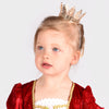 Den goda Fen, Prinsessekrone i metall med perler - gullfarget