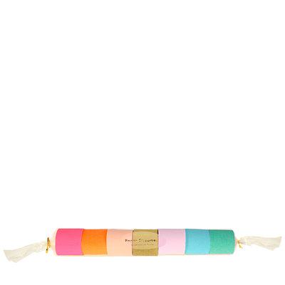 Meri Meri crepepapir ruller, 7 farger - Bright